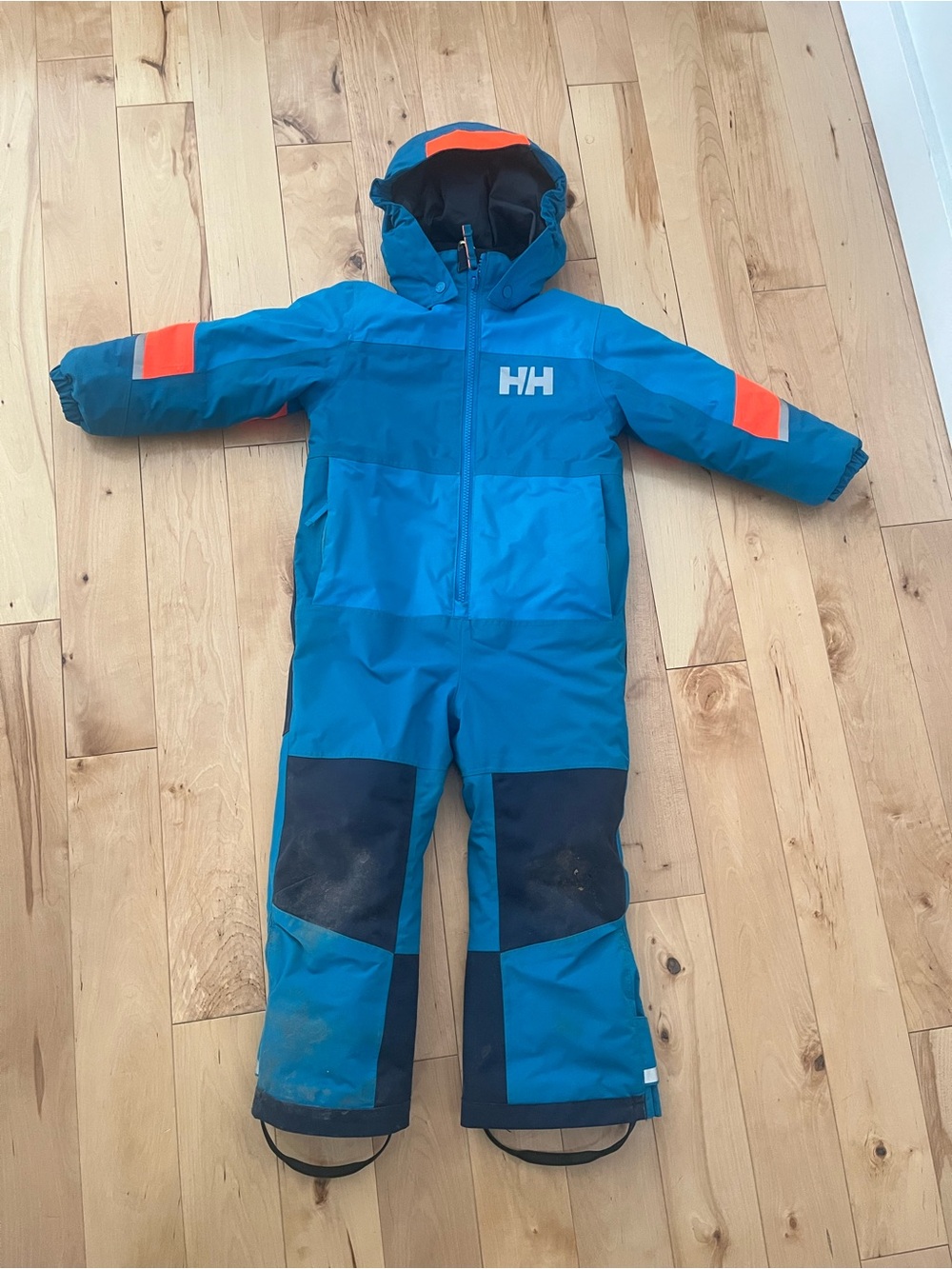 Helly Hansen Kids Jacket Teal with Orange Accents